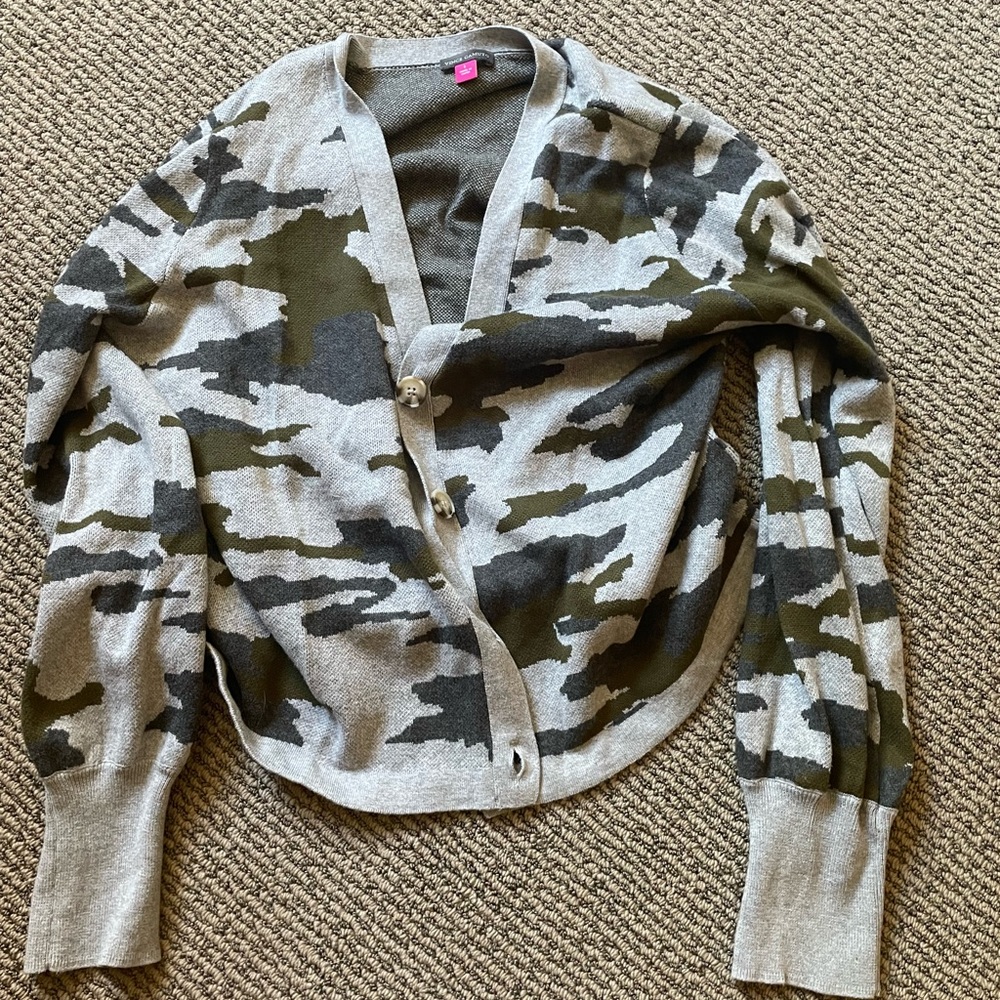 Womens large camouflage cardigan